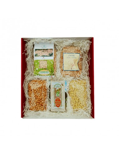 Proteins of the earth in gift box