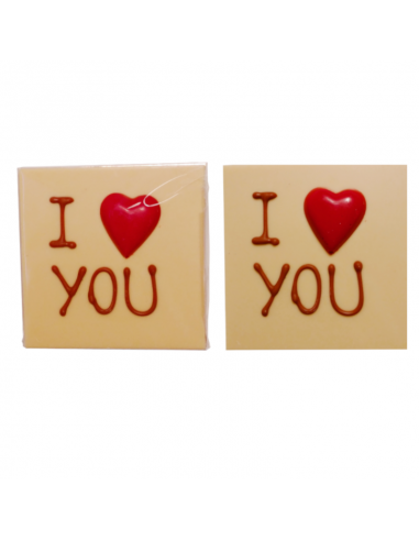 Tavoletta Cioccolato Bianco “I Love You”