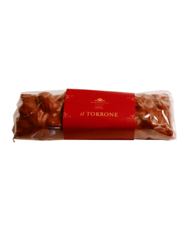 Caramelized Hazelnut Nougat covered with milk chocolate 150 gr